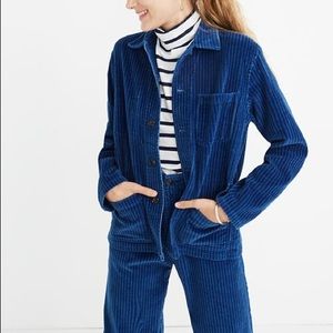 Caron Callahan 2 Piece Indigo Corduroy Jacket + Trousers